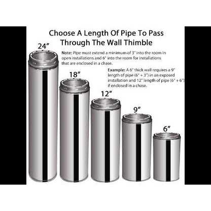 AllFuel HST 6 in. Double Wall Chimney Pipe - Shop Hardware Tools Online Store