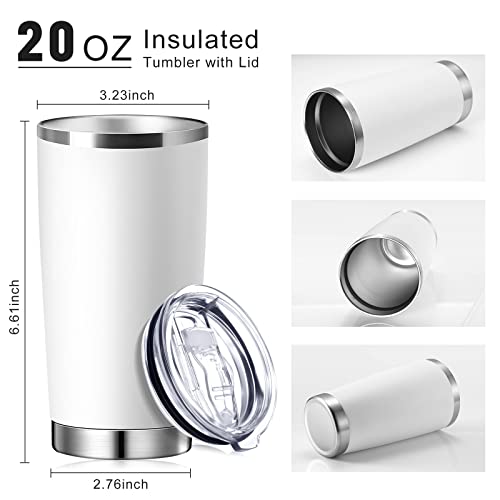 Sieral 36 Packs Stainless Steel Tumbler Bulk with Lid Vacuum Double Wall Insulated Travel Coffee Mug Powder Coated Tumbler Cup for Graduation Wedding