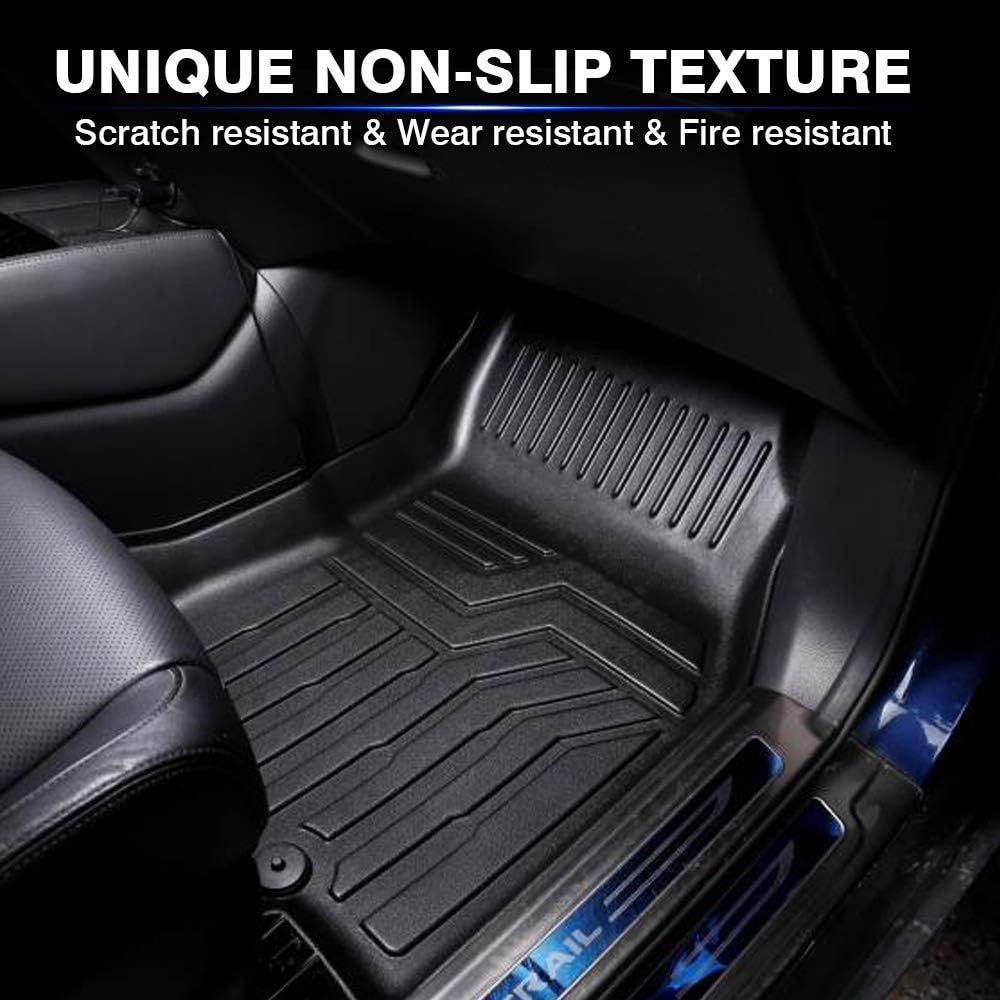 KUST All Weather Floor Mats for Nissan Rogue 2014-2020 (Not for 2021 Rogue 3rd Gen.) (No Rogue Select and Sport Models ) Floor Carpet Liners 2 Row