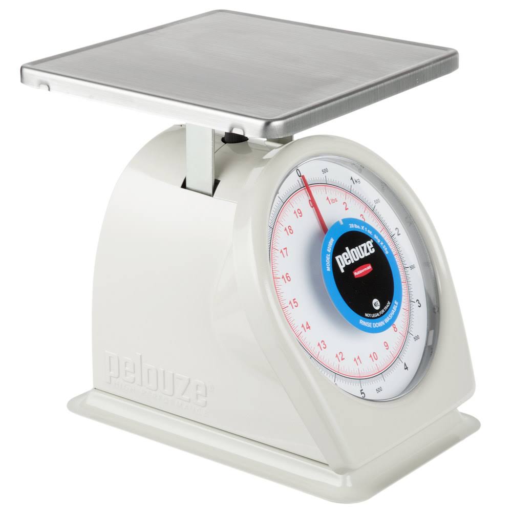 Rubbermaid FG820BW 20 lb / 9kg Dial Portion Scale