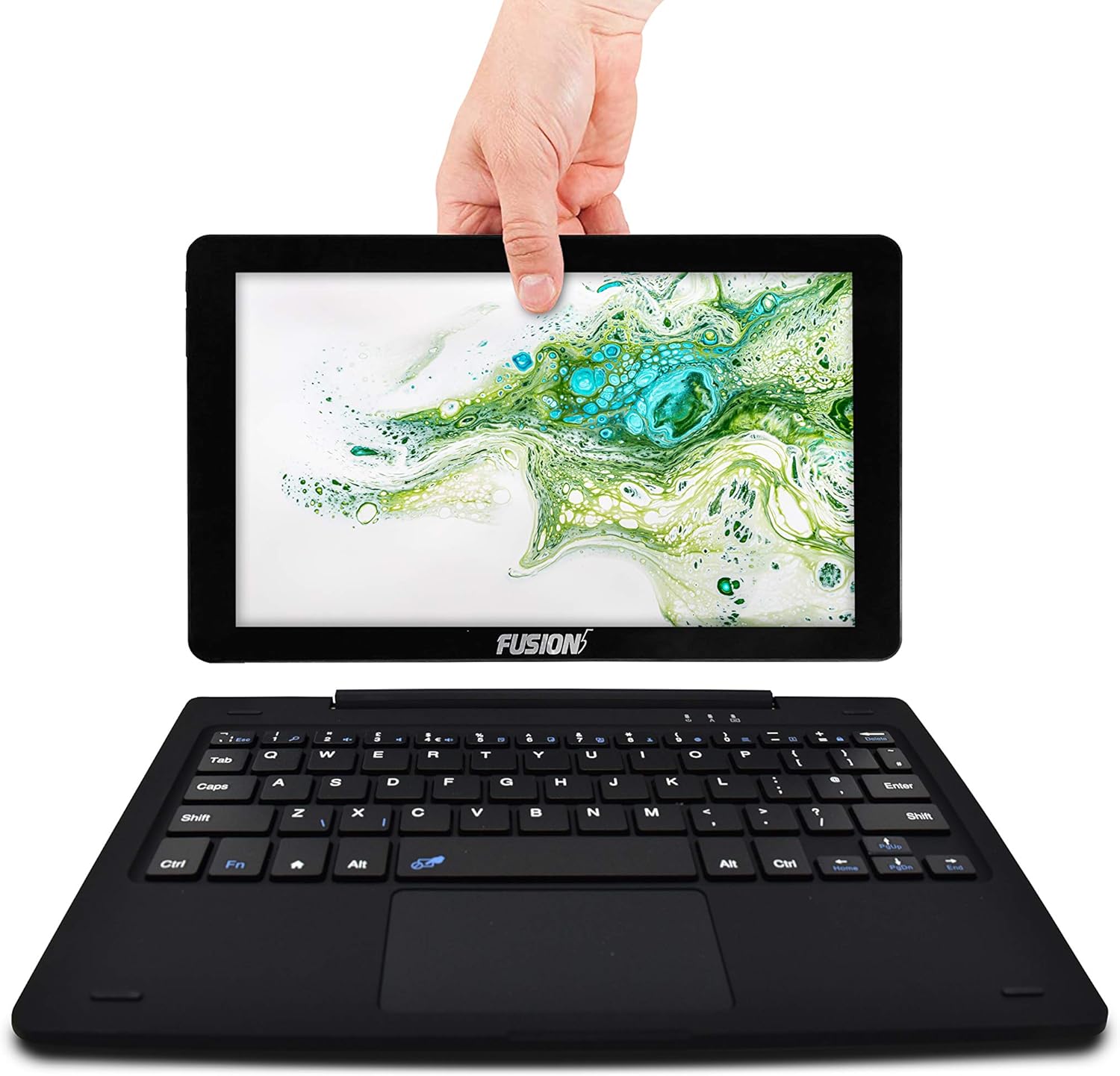 Fusion5 10.1" 2in1 Google Certified Android Laptop Tablet PC - (Powerful Processor, Android 10 Q, 3GB RAM, 32GB Storage, Dual Cameras, HD IPS, Type C