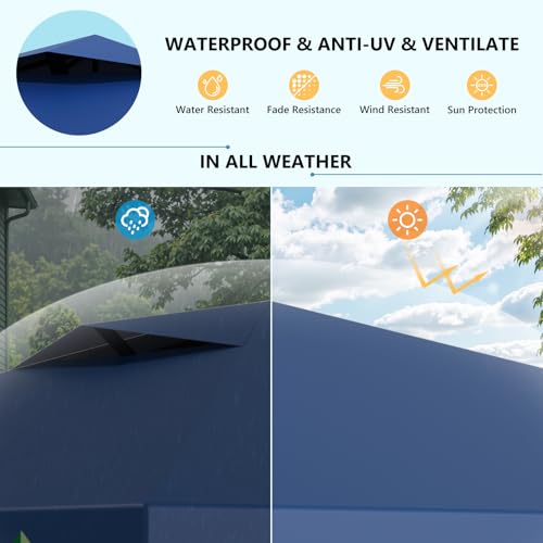 10X10 Pop Up Canopy Tent with 3 Sidewalls,Easy Up Canopy,Commercial Instant Shelter,Heavy Duty One Person Set Up Event Tent,Gray