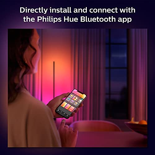 Philips Hue Indoor 6-Foot Smart LED Light Strip Base Kit with Plug - Flowing Multicolor Effect - 1 Pack - Control with Hue App