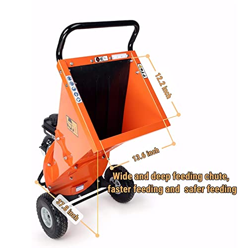 C30 LITE Wood Chipper Shredder Mulcher Heavy Duty 7 HP 212cc Gas Powered 3 Inch Max Capacity 1-Year Warranty After Product Registration