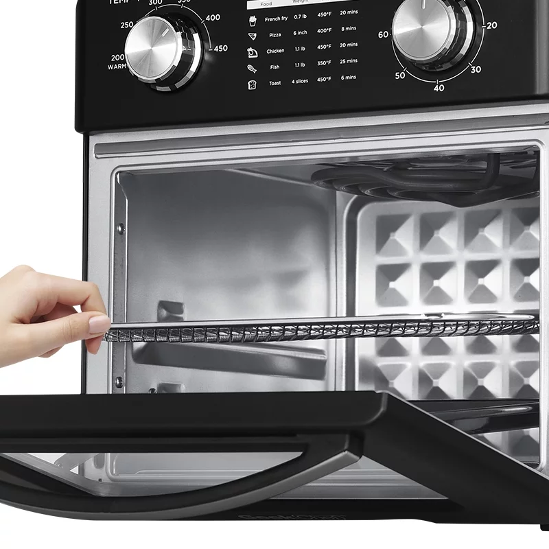 Geek Chef 10QT Air Fryer Toaster Ovens 4 Slice Toaster Large Oilless Cooker Oven Rotisserie Dehydrator Convection Oven Warm Broil Toast Bake Air Fry
