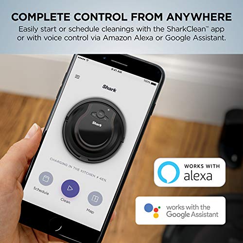 Shark AV2501AE AI Robot Vacuum with XL HEPA Self-Empty Base, Bagless, 60-Day Capacity, LIDAR Navigation, Perfect for Pet Hair, Compatible with Alexa