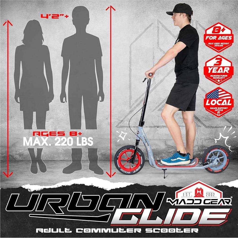 Madd Gear Urban Glide Commuter Scooter - Sports Supplies Online Store