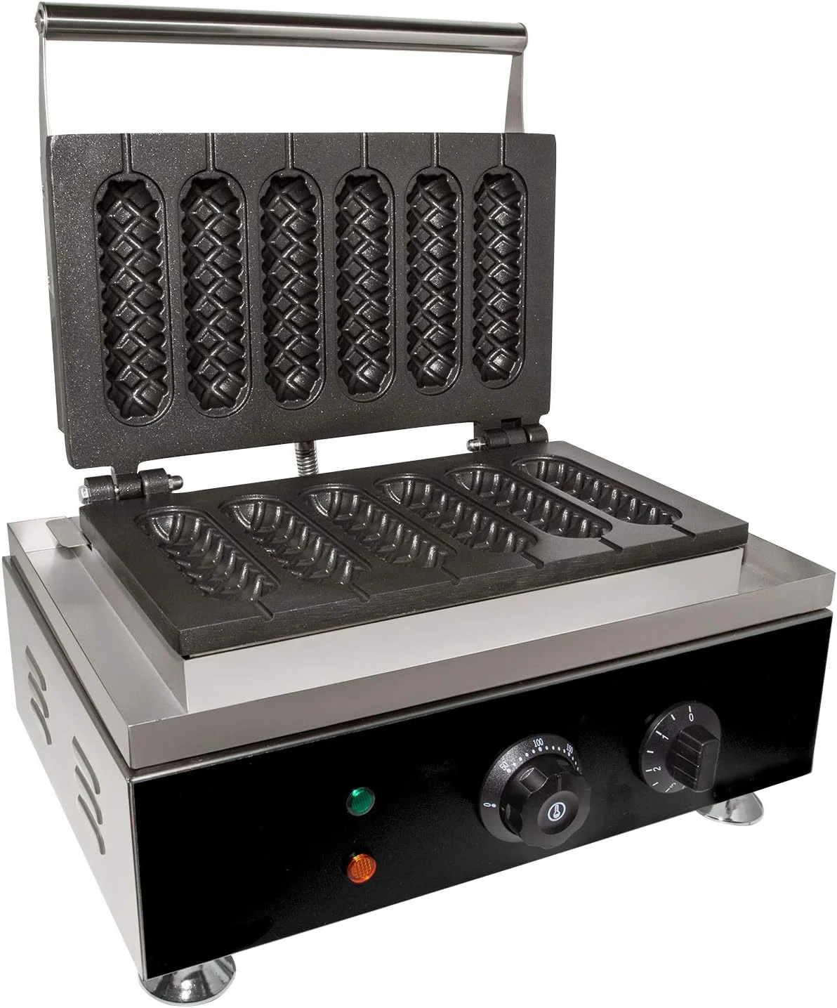 Corndog Waffle Maker | Nonsick Coaing | 110V | 6 Pcs (6 Pcs)