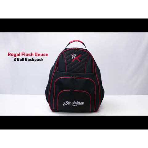 KR Strikeforce Royal Flush Deuce 2 Ball Backpack Black/Red - Sports Supplies Online Store