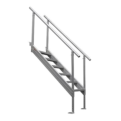 Extreme Max 3005.3843 Universal Mount Aluminum Dock Stair - 4-Step