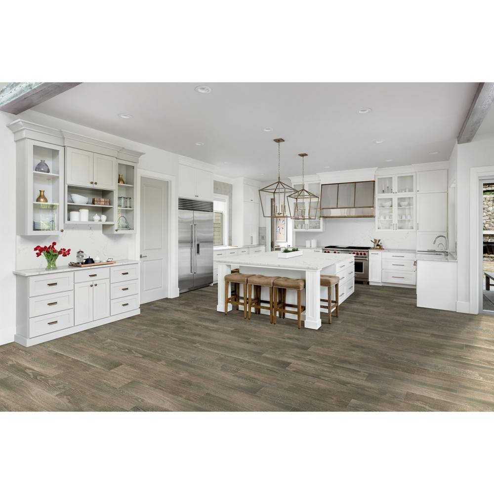 Daltile QuicTile 6 in. x 36 in. French Press Glazed Porcelain Locking Floor Tile (10.15 Sq. ft. / CASE)