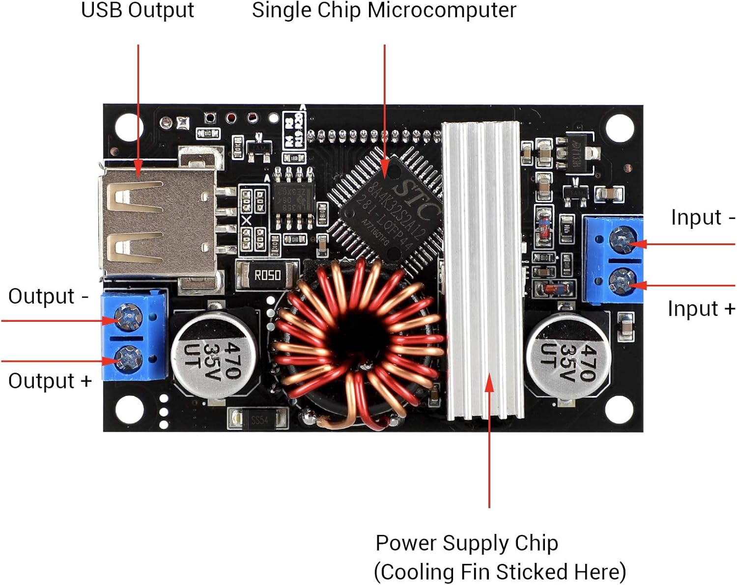 Buck Boost Voltage Regulator, DROK DC 6-30V to DC 0.5-30V 5V 12V 24V Adjustable Voltage Converter