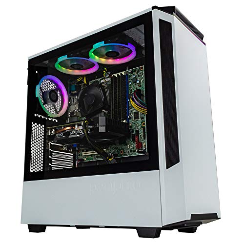 Periphio Spectre Gaming PC Tower Desktop Computer, Intel Quad Core i7 3.3GHz, 32GB RAM, 500GB SSD + 1TB HDD, Windows 10