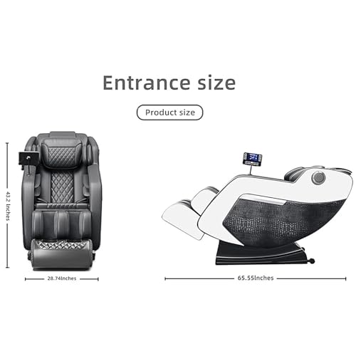 Massage Chair Full Body with Heat, Zero Gravity Shiatsu Massage Chair Recliner with & 5 Auto Modes, Foot Massage, Waist Back Heating