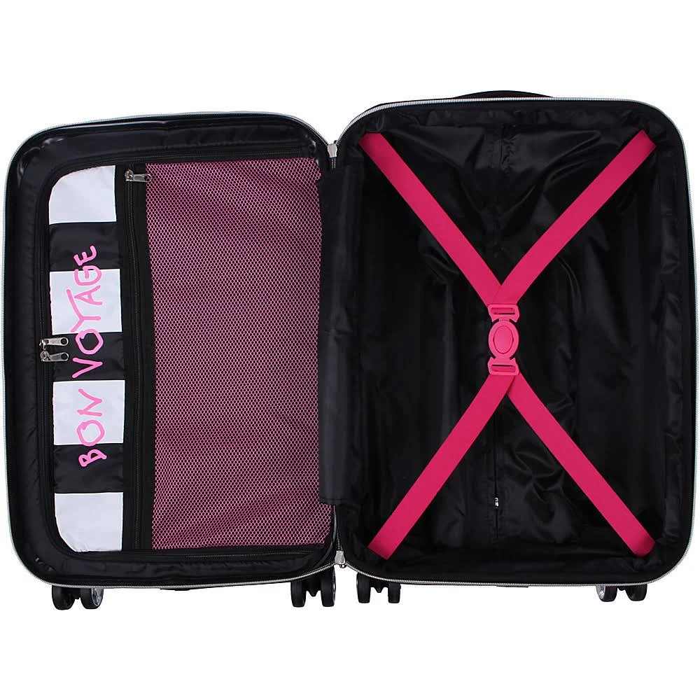 Betsey Johnson 20x22 Hardside Carry-On Spinner - Blue Skull
