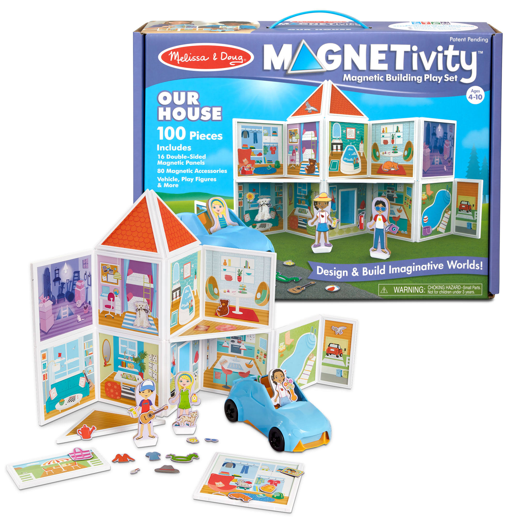 Melissa u0026 Doug - MAGNETivity Magnetic Building Play Set - Our House
