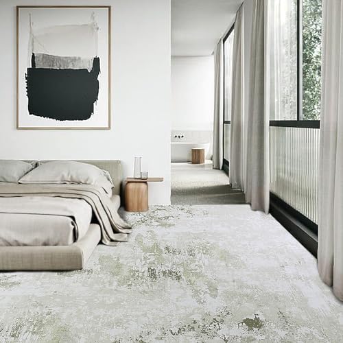 HOMBYS 10x14 ft Modern Area Rug for Living Room Bedroom, Large Abstract Floor Carpet with Non-Slip Backing for Indoor Office Dining Room