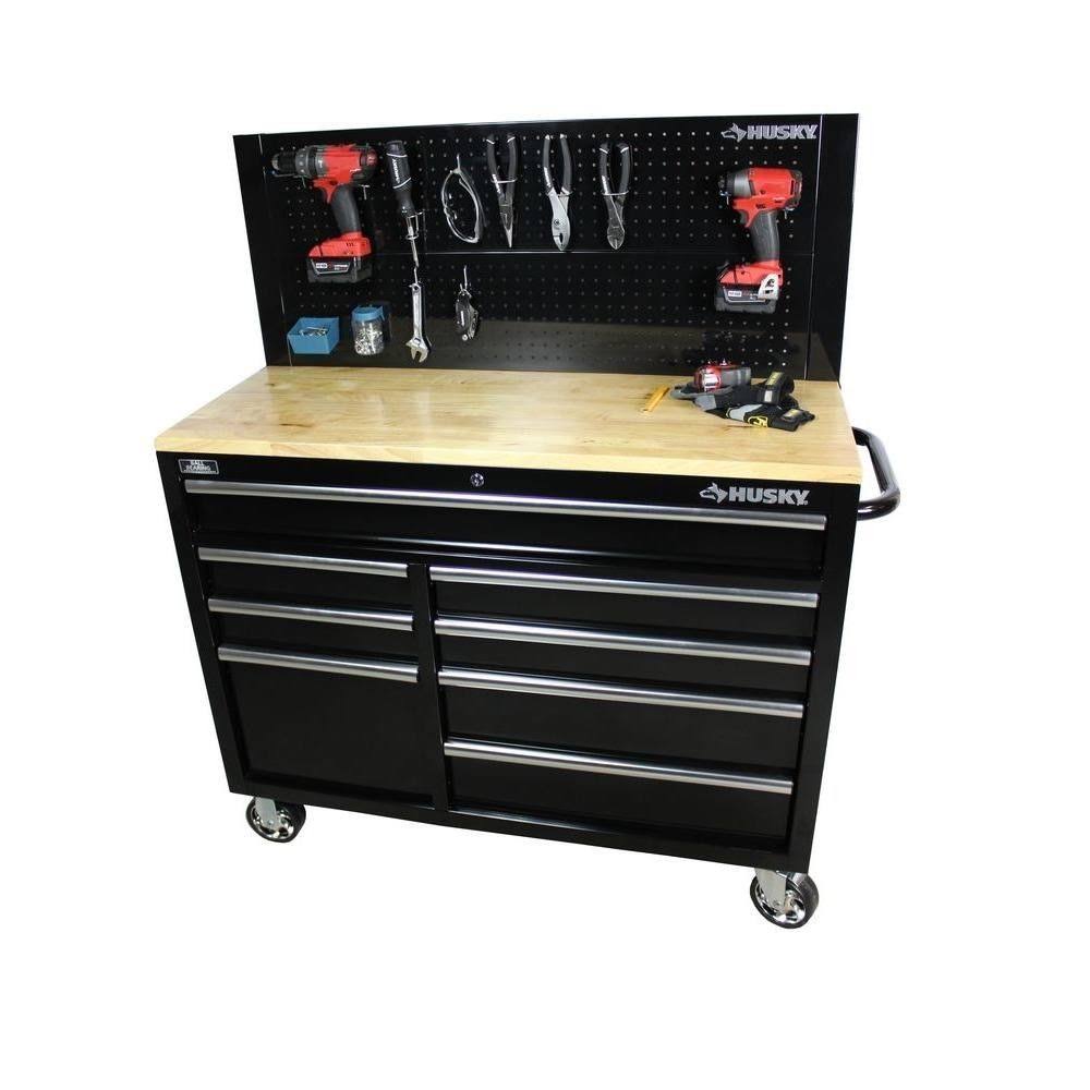 Husky 46 in. Pegboard Back Wall for Tool Cabinet