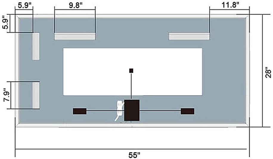 Dimmable LED Bathroom Mirror with Anti-Fog Function, 36x28 in Vertical & Horizontal Mount Illuminated Mirror with Touch Button, CRI>90