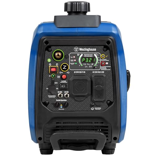 Westinghouse 5000 Peak Watt Super Quiet Dual Fuel Portable Inverter Generator, Wheel & Handle Kit, Gas & Propane Powered, RV Ready, CO Sensor