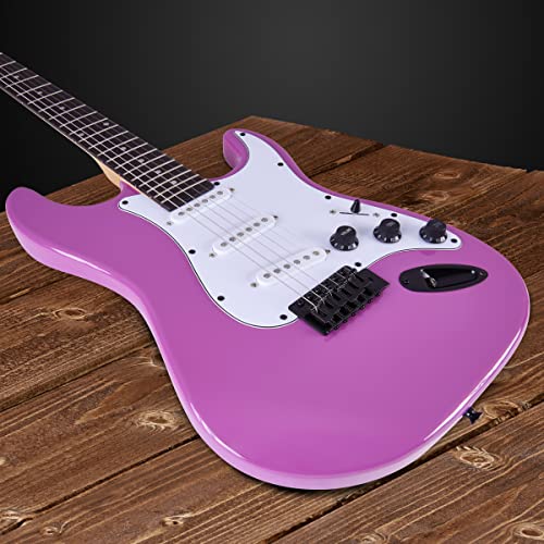 LyxPro Electric Guitar 39" inch Complete Beginner Starter kit Full Size with 20w Amp, Package Includes All Accessories, Digital Tuner, Strings, Picks