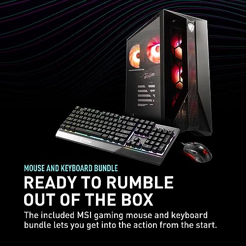 MSI Aegis Z2 Gaming Desktop (2024): AMD Ryzen R7-7700, Geforce RTX 4060, 16GB DDR5, 1TB m.2 SSD, 80+ Gold PSU, WiFi, Keyboard & Mouse, DIY Friendly