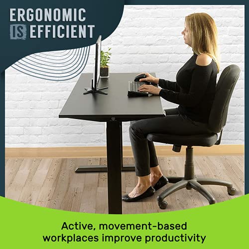 TechOrbits Electric Standing Desk Frame 60 x 24 Inch Tabletop