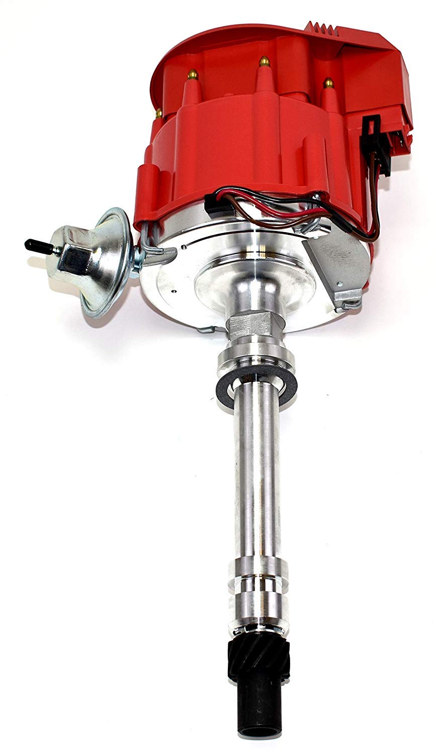 A-Team Performance - HEI Distributor with Spark Plug Wires and HEI Pigtail Harness Complete Kit