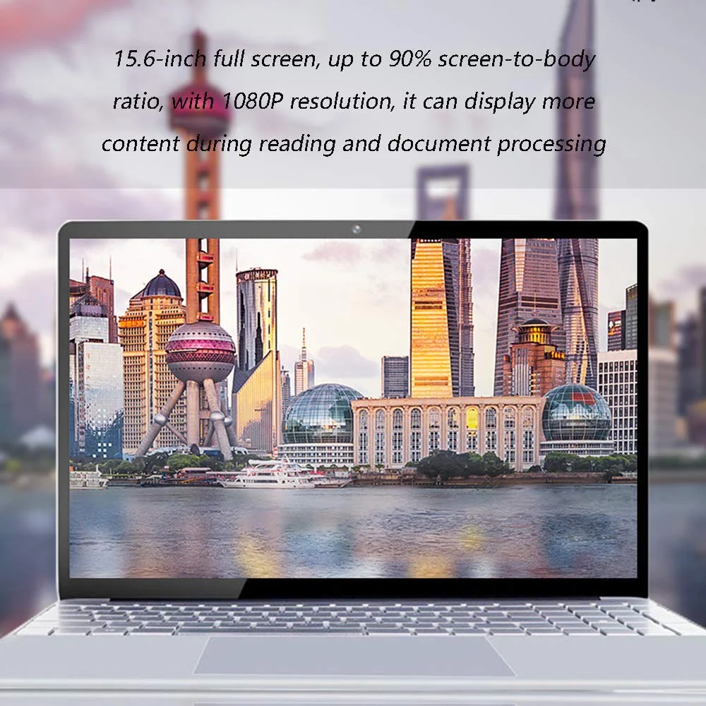Household items 15.6-inch Quad-core Thin and Light Notebook Computer, Office Learning Notebook Computer, Multi-Function Gaming Computer