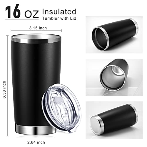Sieral 36 Packs Stainless Steel Tumbler Bulk with Lid Vacuum Double Wall Insulated Travel Coffee Mug Powder Coated Tumbler Cup for Graduation Wedding