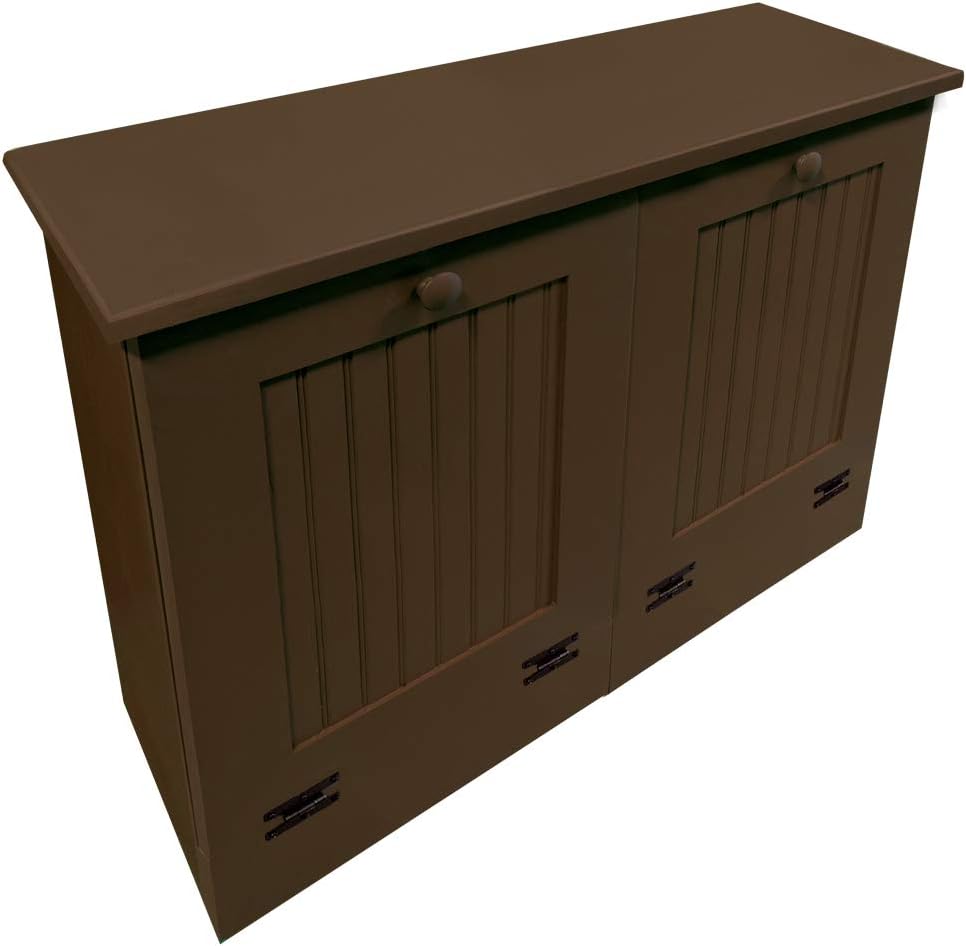 Sawdust City Double Tilt Out Wooden Trash Cabinet (Old Sage)