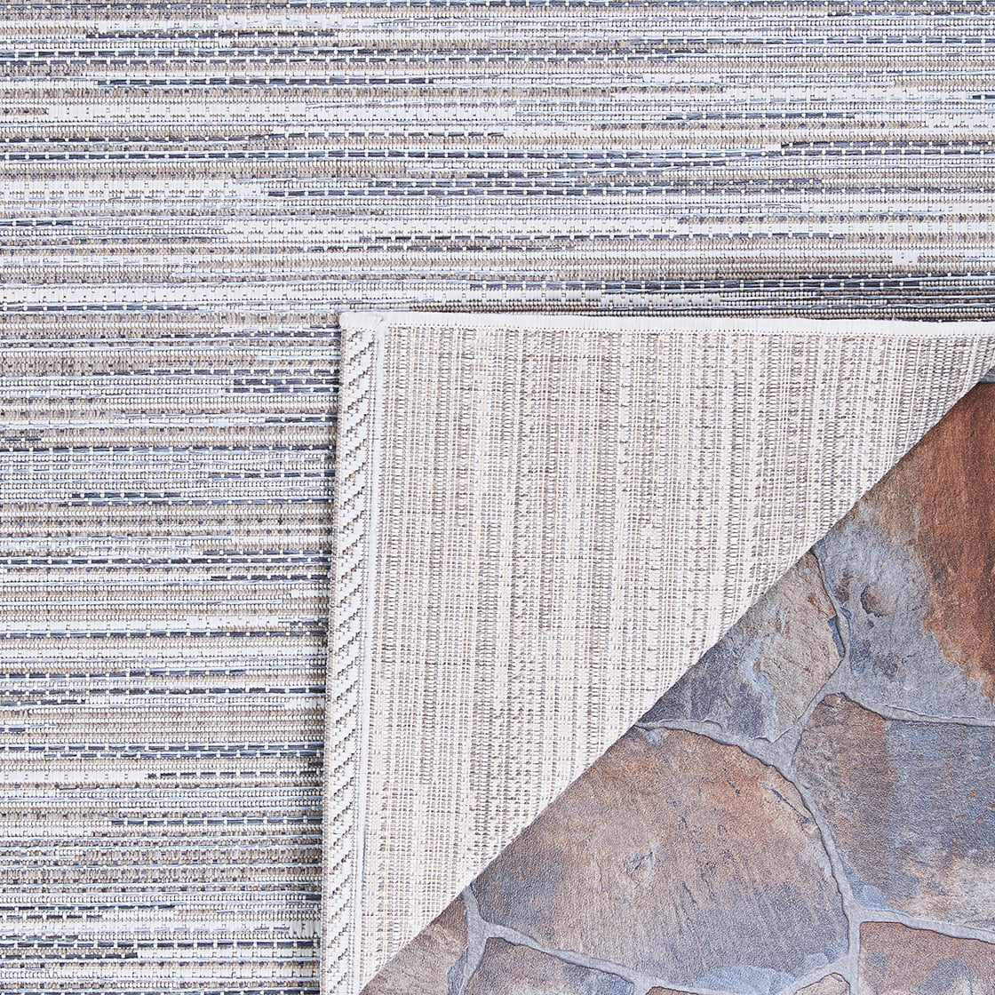 Couristan Monte Carlo Coastal Breeze Indoor/Outdoor Area Rug, 3'9" x 5'5", Taupe-Champagne