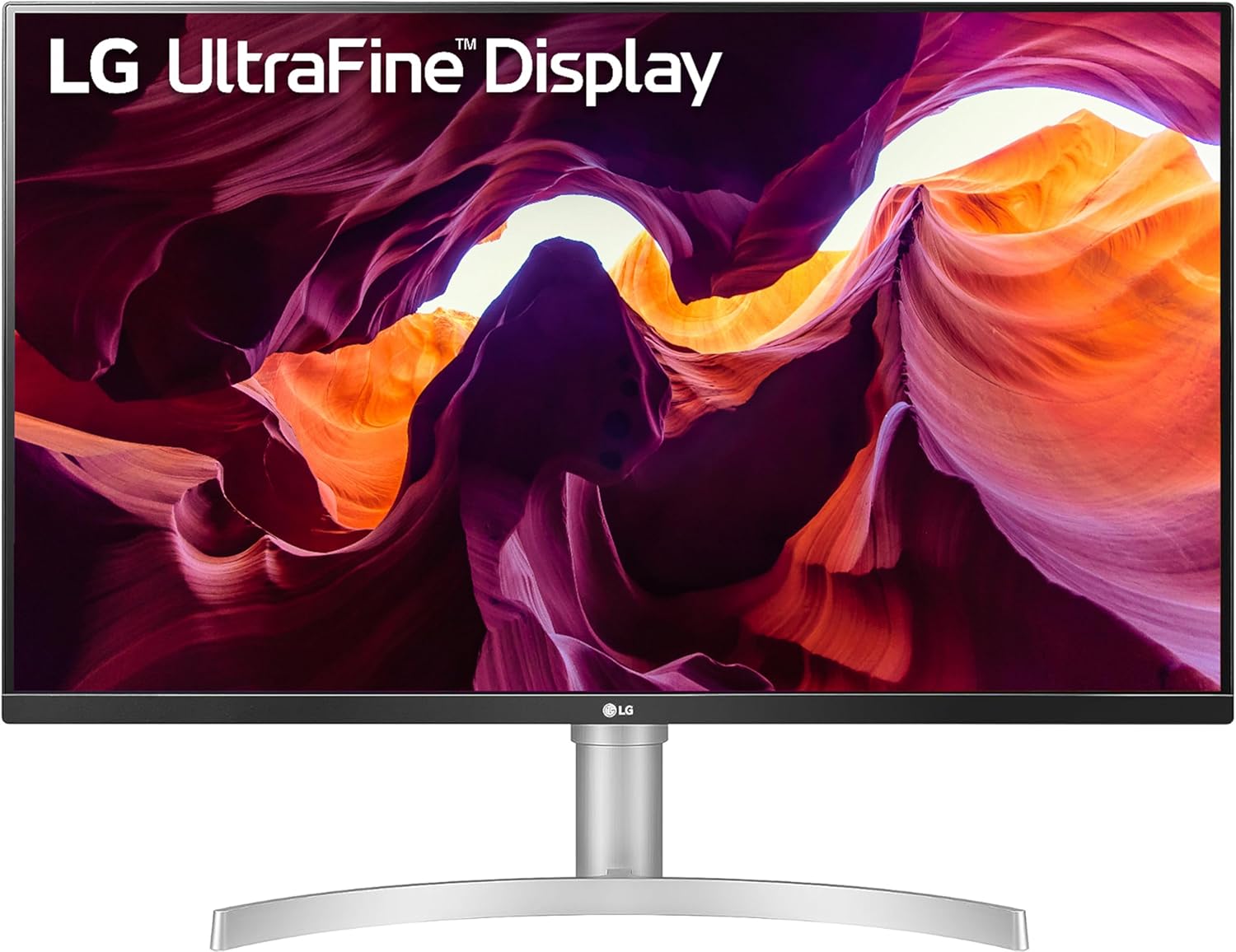 LG 27UL550-W 27-inch 4K UHD (3840 x 2160) UltraFine Computer Monitor, IPS, AMD FreeSync, Tilt/Height/Pivot Adjustable Stand, HDR10, HDMI, DisplayPort