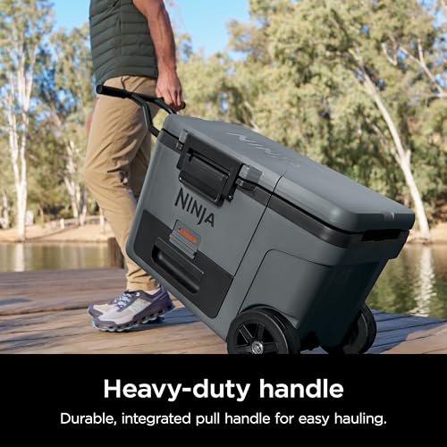 Ninja FrostVault 45qt Wheeled Cooler with Dry Zone, Integrated Fridge-Temp Dry Storage Drawer, Premium Heavy-Duty Insulated Cooler
