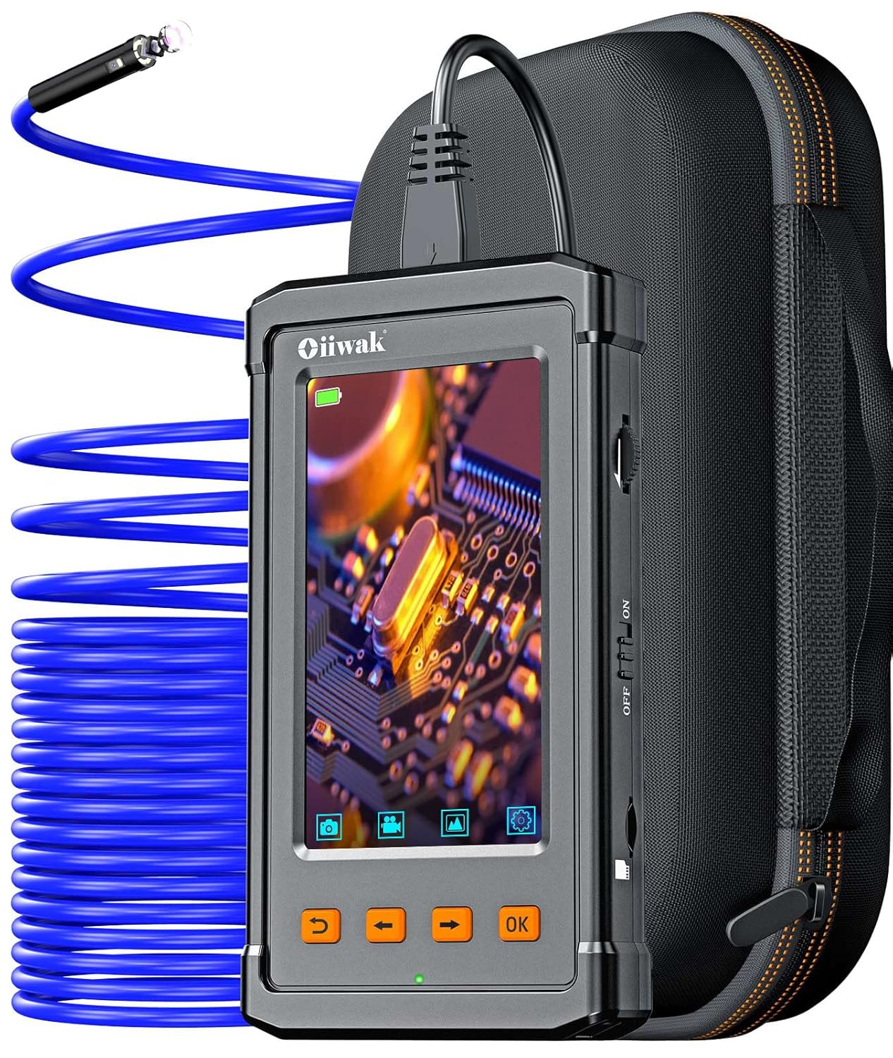 33FT Dual Lens Industrial Endoscope Camera Snake