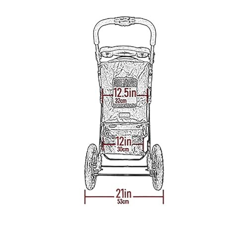 Pet Gear No-Zip Jogger Pet Stroller for Cats/Dogs, Zipperless Entry, Airless Tires, Easy One-Hand Fold, Cup Holder + Storage Basket, Navy