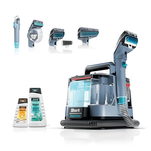 Shark StainStriker Portable Carpet Upholstery & Area Rug Cleaner, Bonus XL Tool & Full-Size Cleaning Solution, Stain & Odor Remover