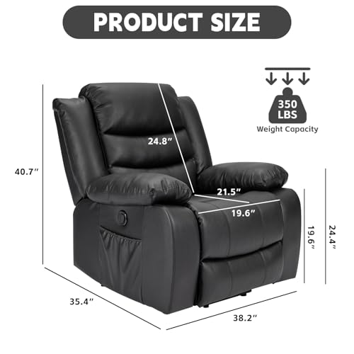 Power Lift Recliner Chair for Elderly, Electric Recliner Chairs with Massage and Heating Funtion, USB Port, Remote Control, Side Pocket