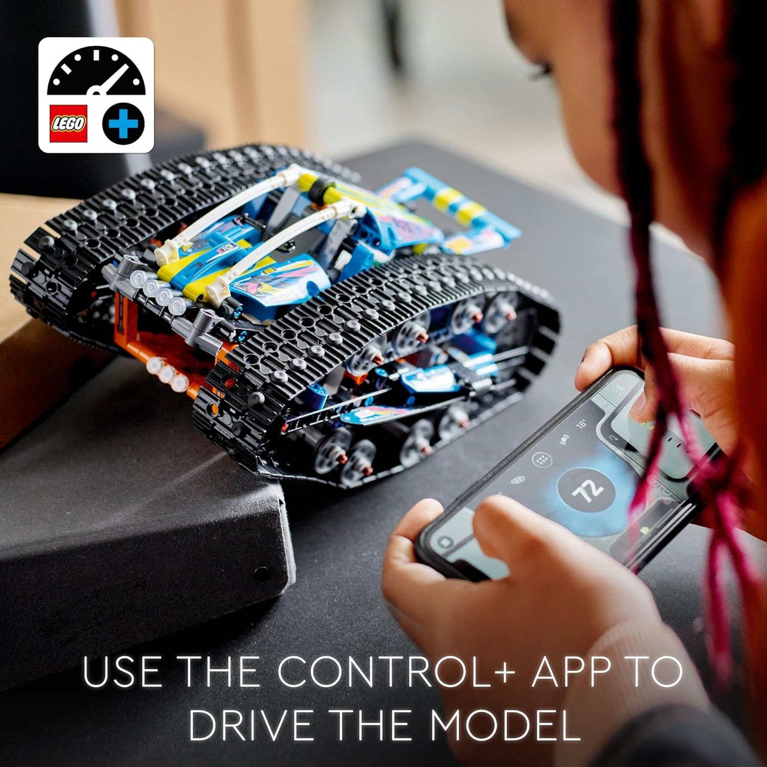 LEGO Technic App-Controlled Transformation Vehicle 42140, Off Road Remote Control Car, Building Car Kit That Flips, 2in1 RC Truck and Race Car Toy