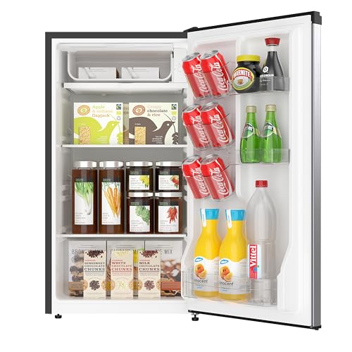 ACFR322 RCA Mini Refrigerator, Compact Freezer Compartment, Adjustable Thermostat Control, Reversible Door, Ideal Fridge for Dorm, Office, Apartment