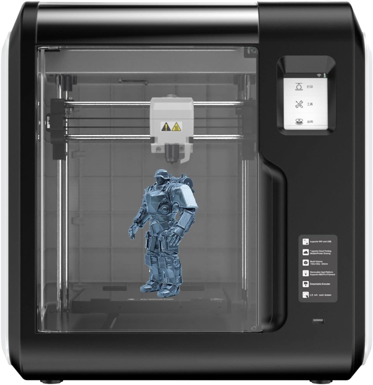 Flashforge Adventurer 3 3D Printer Leveling-Free with Quick Removable Nozzle and Heating Bed, Built-in HD Camera, Wi-Fi Cloud Printing