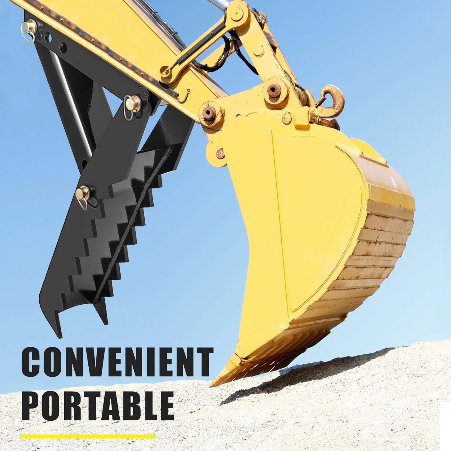 Mophorn 21 Backhoe Thumb, 1/2 Teeth Thickness Heavy Duty Excavator Thumb
