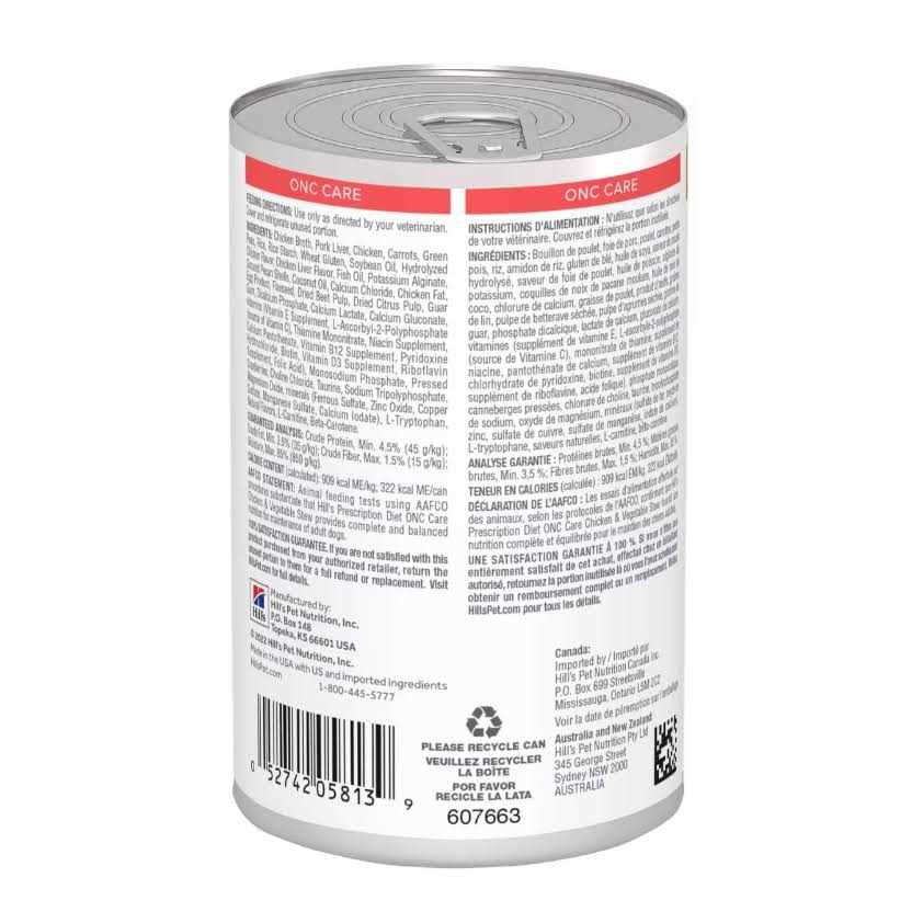 Hill's Prescription Diet ONC Care Wet Dog Food - Pet Supplies online store
