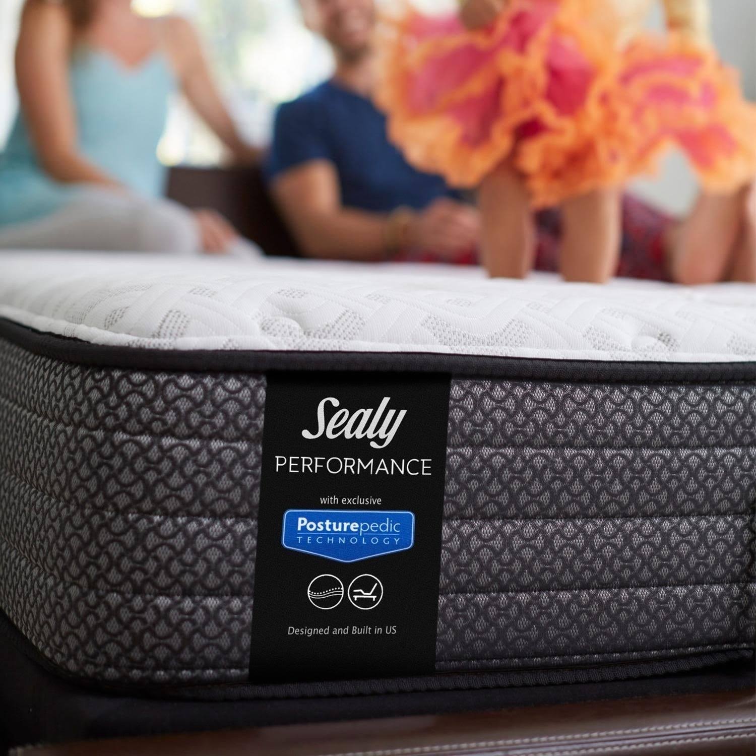 Sealy Response Performance 13-inch Plush Euro Top Mattress Set - Twin - Low Profile