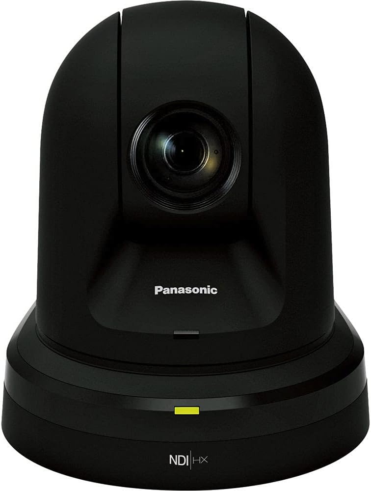 Panasonic 22x Zoom PTZ Camera with HDMI Output and NDI (Black) (AW-HN38HKPJ) + Deluxe Cleaning Set + HDMI Cable + Velcro Straps -Base Bundle