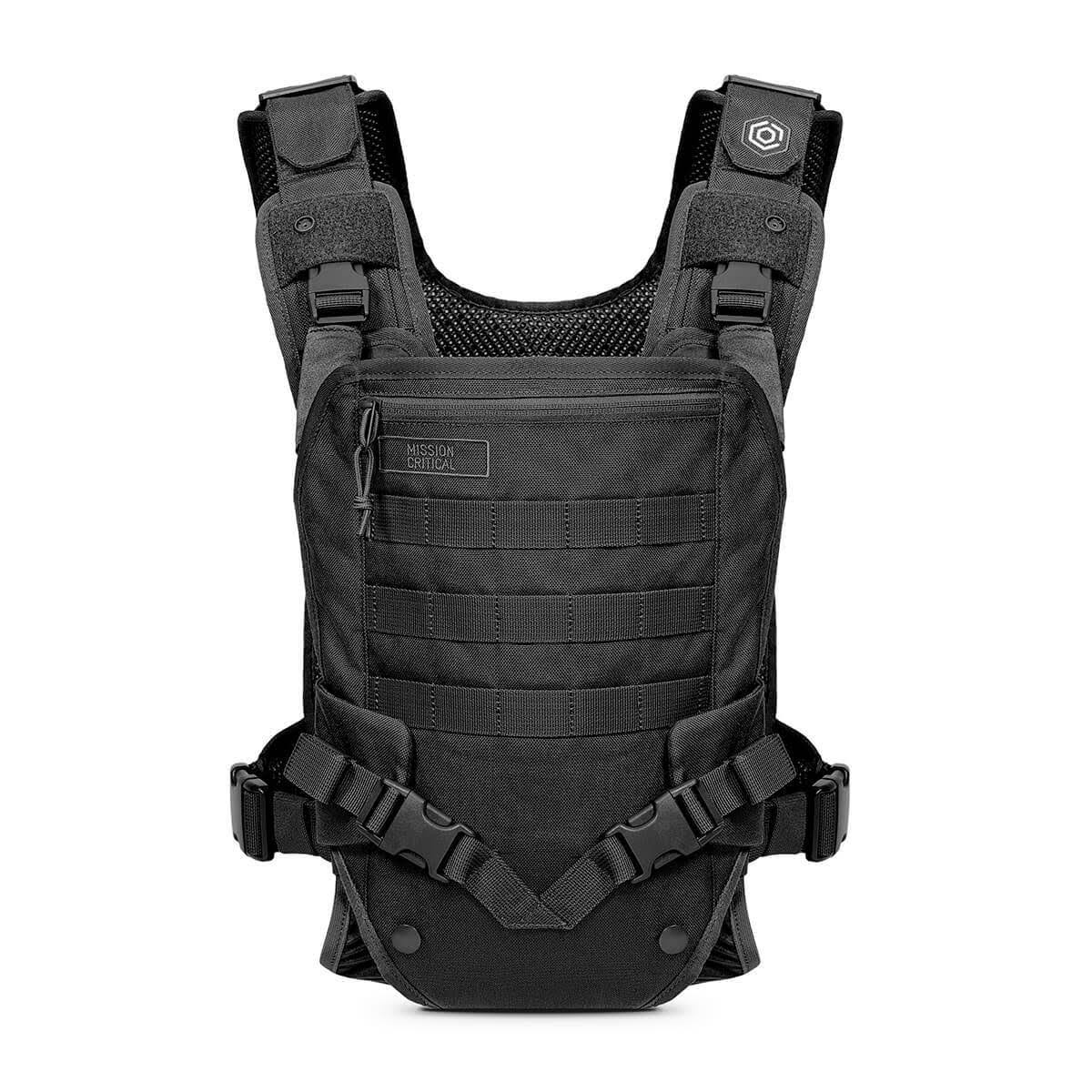 Mission Critical | S.01 Action Baby Carrier | Baby Gear for Dads | Front Carrier | Black