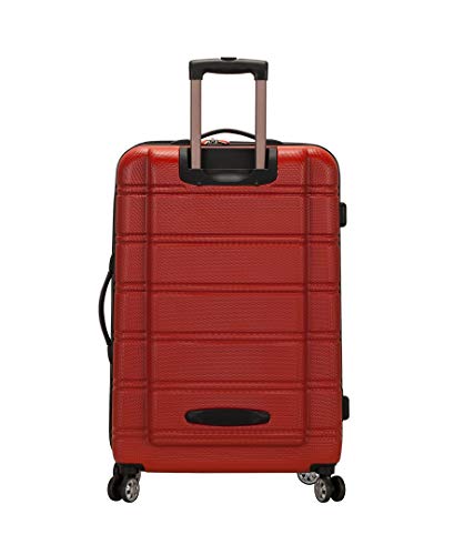 Rockland Melbourne Hardside Expandable Luggage with Spinner Wheels, 2TONEBLUE, 2 Piece (20/28)