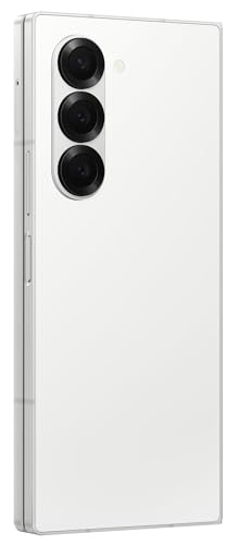 Samsung Galaxy Z Fold 6 Smartphone, 256GB, Factory Unlocked, White (Renewed)