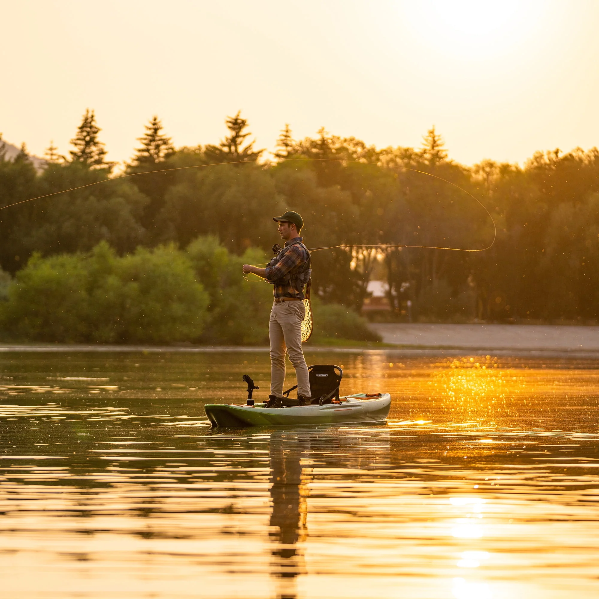 Lifetime Yukon Angler 116 inch Sit-on-Top Fishing Kayak, Lightning Fusion (90846)