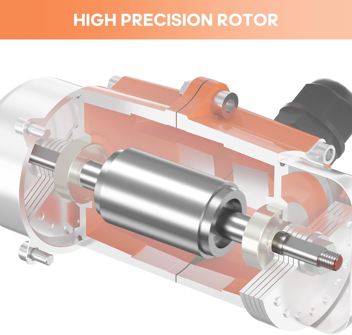30W Concrete Vibrator Vibration Motor Single Phase AC 110V 3600RPM